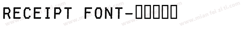 receipt font字体转换